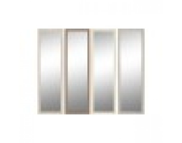 Стенно огледало Home ESPRIT Бял Кафяв Бежов Сив Кристал полистирен 36 x 2 x 125 cm (4 броя)