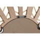 Стенно огледало DKD Home Decor 69 x 2 x 60 cm Цвете Кристал Естествен Кафяв Pатан Тропически