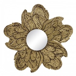 Стенно огледало 80 x 1,75 x 80 cm Златен DMF - Rosanto home