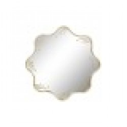 Стенно огледало Home ESPRIT Златен Метал Кристал 73 x 2 x 73 cm - Home esprit
