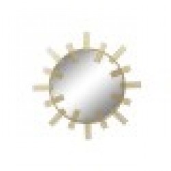 Стенно огледало Home ESPRIT Златен Метал Кристал 85 x 2 x 85 cm - Home esprit