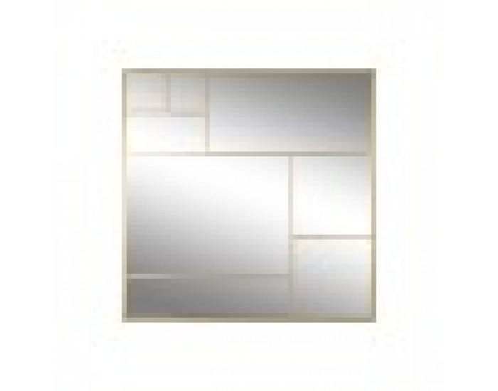 Стенно огледало Home ESPRIT Златен 90 x 2 x 90 cm
