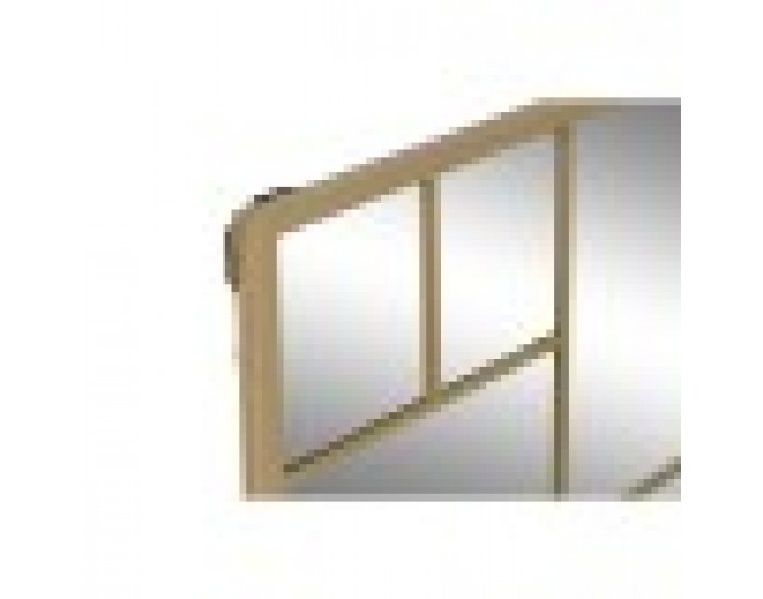 Стенно огледало Home ESPRIT Златен 90 x 2 x 90 cm