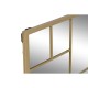 Стенно огледало Home ESPRIT Златен 90 x 2 x 90 cm