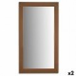 Стенно огледало Златен Дървен Cтъкло 64,3 x 84,5 x 1,5 cm (2 броя) - Măsuțe de toaletă și oglinzi