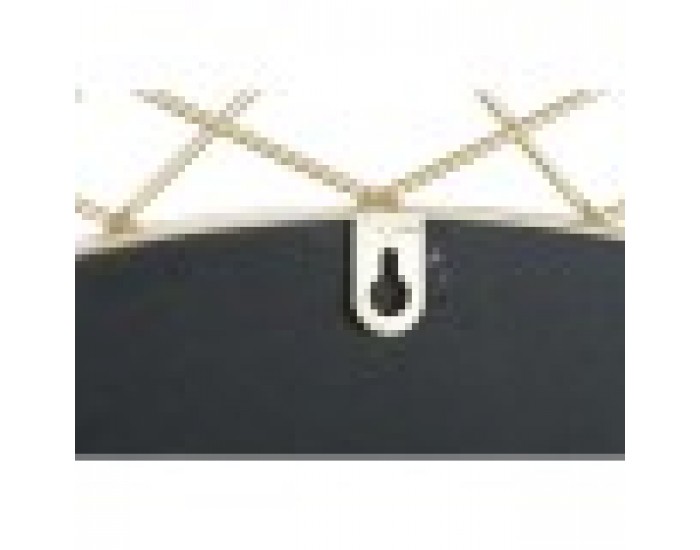Стенно огледало Home ESPRIT Златен Метал Кристал 80 x 2,5 x 80 cm 80 x 2,50 x 80 cm