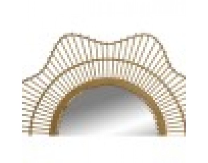 Стенно огледало Home ESPRIT Естествен Scandi 85 x 2 x 85 cm