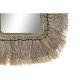 Стенно огледало DKD Home Decor Кристал Естествен Юта (50 x 2 x 60 cm)