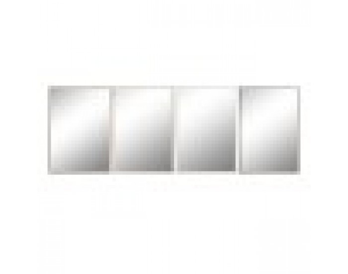 Стенно огледало Home ESPRIT Бял Кафяв Бежов Сив Кристал полистирен 63,3 x 2,6 x 89,6 cm (4 броя)