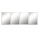 Стенно огледало Home ESPRIT Бял Кафяв Бежов Сив Кристал полистирен 63,3 x 2,6 x 89,6 cm (4 броя)