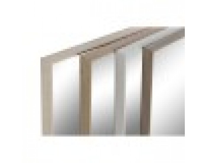 Стенно огледало Home ESPRIT Бял Кафяв Бежов Сив Кристал полистирен 63,3 x 2,6 x 89,6 cm (4 броя)