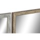 Стенно огледало DKD Home Decor Кристал Естествен Сив Кафяв Тъмно сив PS 4 броя Лист на растение (56 x 2 x 76 cm)
