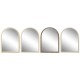 Стенно огледало Home ESPRIT Кафяв Бежов Естествен Слонова кост Scandi 55 X 2 X 75 cm (4 броя)