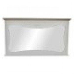 Стенно огледало DKD Home Decor Бял Дървен Естествен 105 x 64 x 4,5 cm - Măsuțe de toaletă și oglinzi