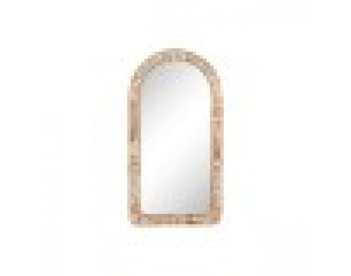 Стенно огледало Home ESPRIT Естествен Кристал Тропически 61,5 x 7 x 117 cm
