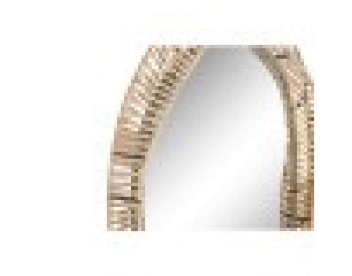 Стенно огледало Home ESPRIT Естествен Кристал Тропически 61,5 x 7 x 117 cm