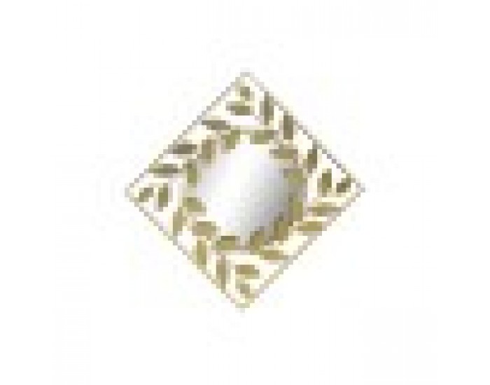 Стенно огледало DKD Home Decor Огледало Златен Метал Laurel (120 x 2,5 x 120 cm)
