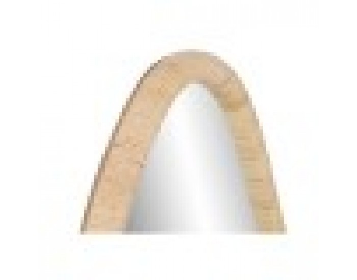 Стенно огледало Home ESPRIT Естествен Кристал Pатан Scandi 53 x 4 x 125 cm