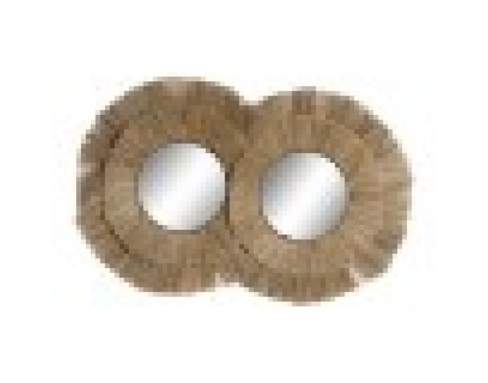 Стенно огледало DKD Home Decor Кристал Юта (117 x 6 x 77 cm)