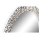 Стенно огледало Home ESPRIT Бял Кафяв Дърво манго Гранитогрес Дърворезба 75 x 4 x 90 cm