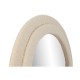 Стенно огледало Home ESPRIT Бял Вълни Кадифе Scandi 75 X 4 X 177 cm