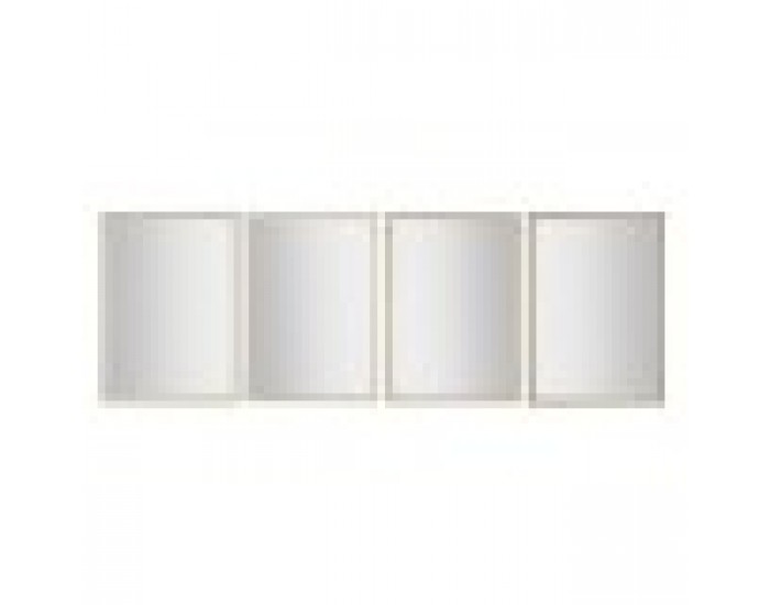 Стенно огледало Home ESPRIT Бял Кафяв Бежов Сив Кристал полистирен 70 x 2 x 97 cm (4 броя)