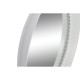 Стенно огледало Home ESPRIT Бял Метал Град 85,5 x 9,5 x 85,5 cm