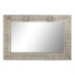 Стенно огледало Home ESPRIT Бял Модерен Гранитогрес 63,5 X 4 X 94 cm - Home esprit