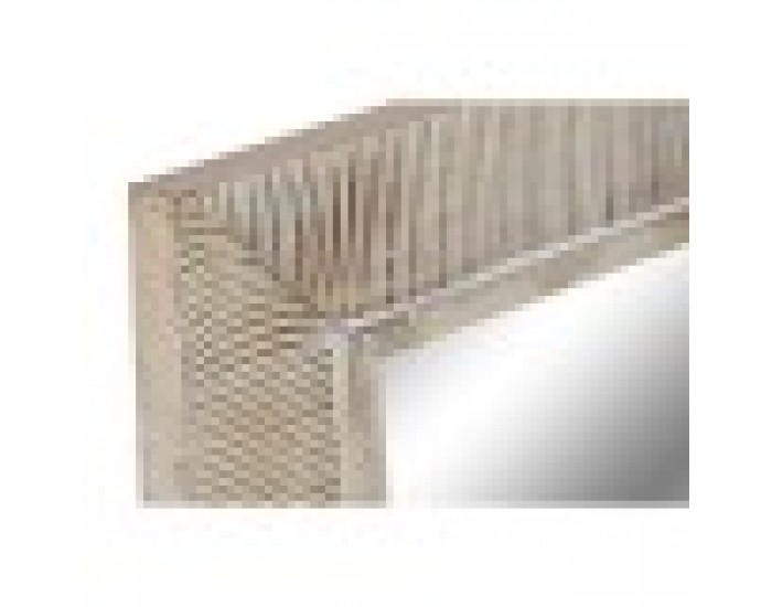 Стенно огледало Home ESPRIT Бял Модерен Гранитогрес 63,5 X 4 X 94 cm