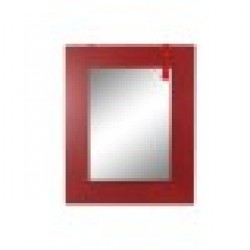Стенно огледало DKD Home Decor Огледало Ела Червен Черен MDF (70 x 2 x 90 cm) - Dkd home decor