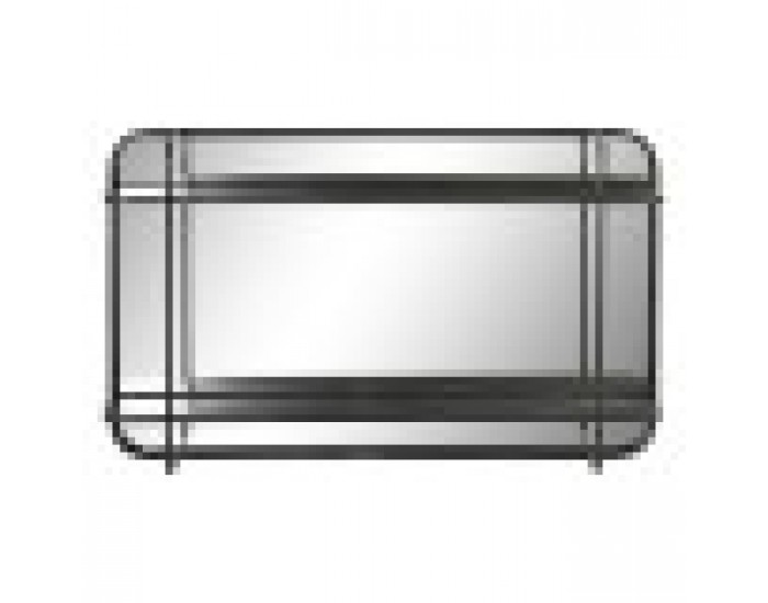 Стенно огледало DKD Home Decor Черен Метал (80 x 12 x 50 cm)