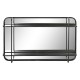Стенно огледало DKD Home Decor Черен Метал (80 x 12 x 50 cm)