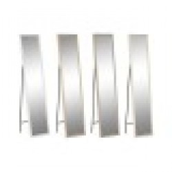 Постоянно огледало Home ESPRIT Бял Кафяв Бежов Сив 34 x 3 x 155 cm (4 броя) - Măsuțe de toaletă și oglinzi