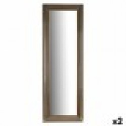 Стенно огледало Райета Златен Дървен Cтъкло 53 x 154,3 x 3 cm (2 броя) - Măsuțe de toaletă și oglinzi