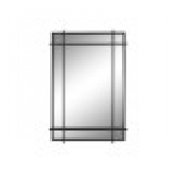 Стенно огледало Home ESPRIT Черен Кристал Желязо Модерен 65 x 6 x 95 cm - Home esprit
