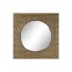 Стенно огледало Home ESPRIT Златен Метал 80 x 6 x 80 cm - Home esprit