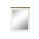 Стенно огледало DKD Home Decor Бял Кафяв Aкациево дърво Дърво манго Град 90 x 1,5 x 113 cm