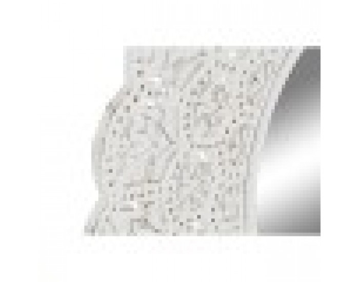 Стенно огледало Home ESPRIT Бял Дърво манго Дървен MDF Индианец Гранитогрес 89 x 2 x 89 cm