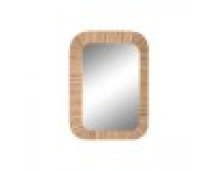 Стенно огледало Home ESPRIT Кафяв Естествен Ела Колониален 70 x 3 x 100 cm
