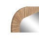 Стенно огледало Home ESPRIT Кафяв Естествен Ела Колониален 70 x 3 x 100 cm