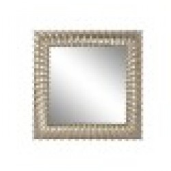 Стенно огледало Home ESPRIT Златен Смола Огледало 95 x 8 x 95 cm - Home esprit