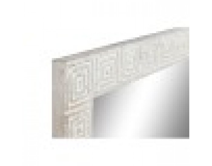 Стенно огледало Home ESPRIT Бял Естествен Дърво манго Индианец 94 x 3 x 140 cm