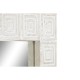 Стенно огледало Home ESPRIT Бял Естествен Дърво манго Индианец 94 x 3 x 140 cm