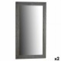 Стенно огледало Сив Дървен Cтъкло 75,5 x 135,5 x 1,5 cm (2 броя) - Măsuțe de toaletă și oglinzi