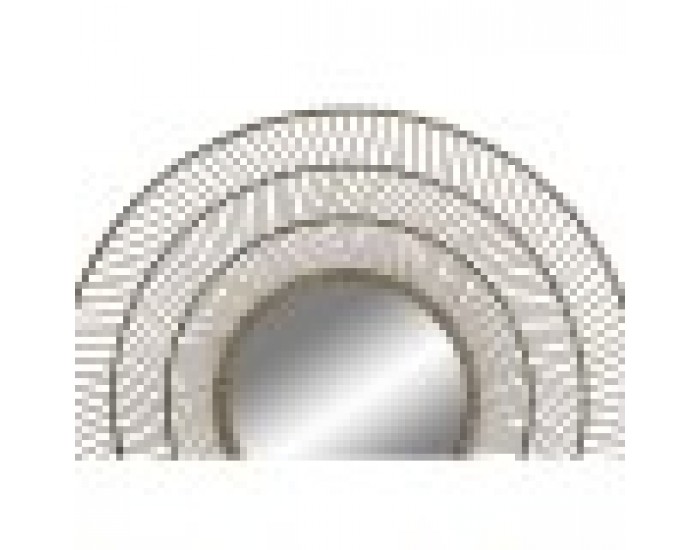 Стенно огледало Home ESPRIT Естествен Тропически 110 x 2,5 x 110 cm