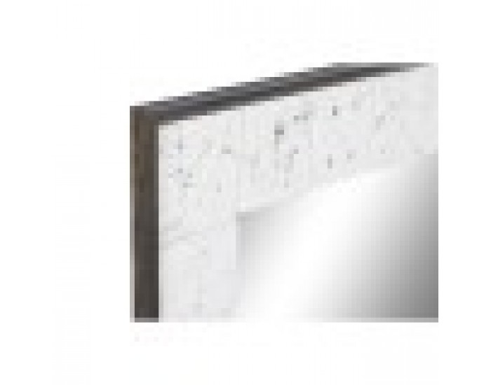 Стенно огледало DKD Home Decor 130 x 4 x 70 cm Кристал Бял Дърво манго Модерен