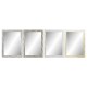 Стенно огледало DKD Home Decor Кристал полистирен Тропически Лист на растение (70 x 2 x 97 cm) (4 броя)