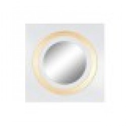 Стенно огледало Home ESPRIT Бял Златен Кристал Желязо 90 x 4 x 90 cm - Home esprit