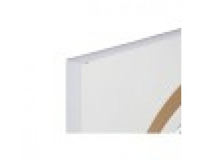 Стенно огледало Home ESPRIT Бял Златен Кристал Желязо 90 x 4 x 90 cm