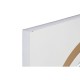 Стенно огледало Home ESPRIT Бял Златен Кристал Желязо 90 x 4 x 90 cm